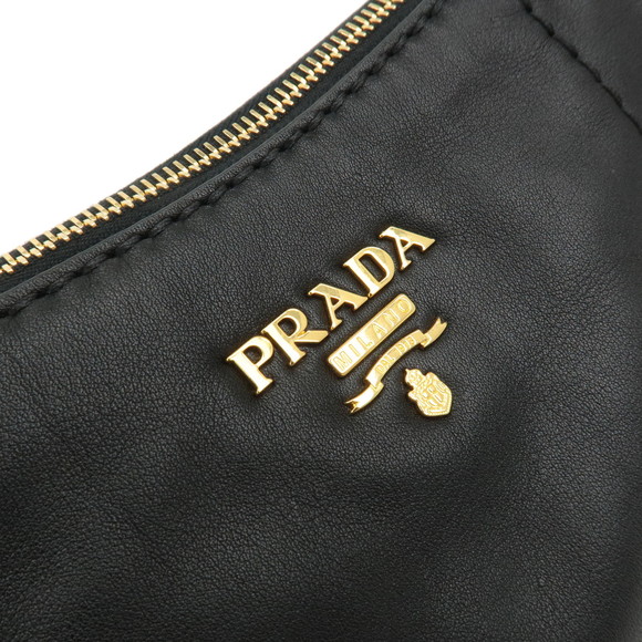 Prada Leather One Shoulder Bag Black - Picture 9 of 12